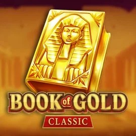 Book of Gold Classic online game logo by Playson on rollflamecasino.co.nl
