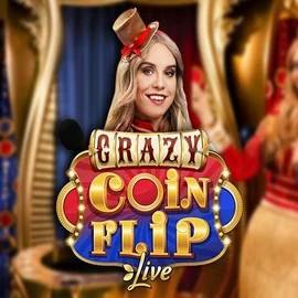 Crazy Coin Flip by Evolution, showcased at rollflamecasino.co.nl – game logo