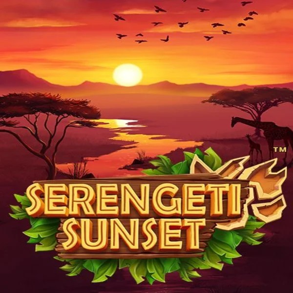 Serengeti Sunset online game logo by Skywind Group on rollflamecasino.co.nl