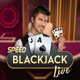 Official Live Casino logo: Speed Blackjack by Pragmatic Play at Rollflame Casino